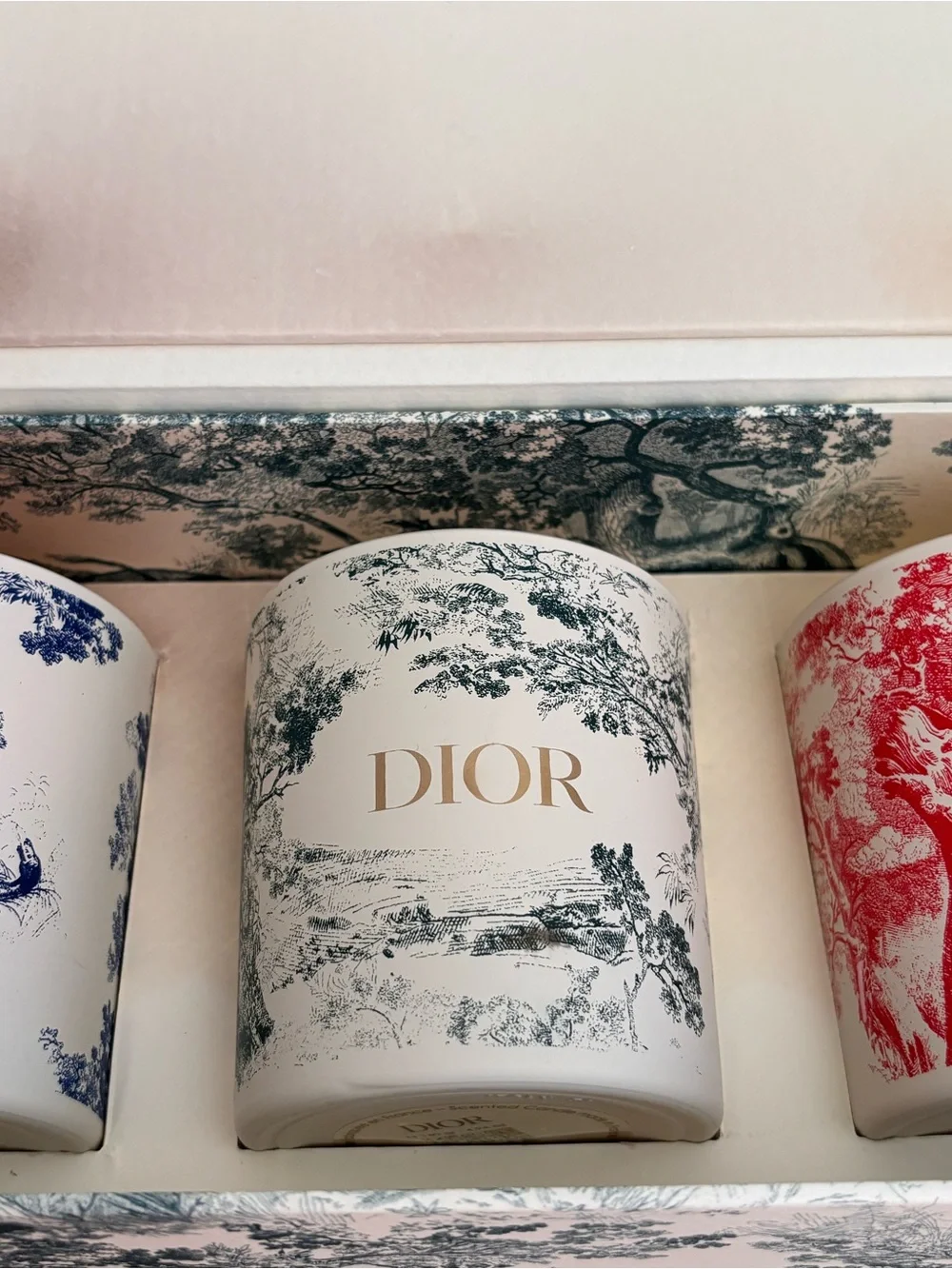 Dior Toile de Jouy Scented Candle Set of 3